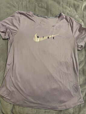 Nike Lavender Short-Sleeve Dri-FIT Tee with white Swoosh